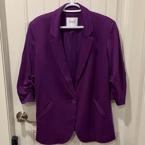 RICKI’S Blazer 1-Button Knit PURPLE XL